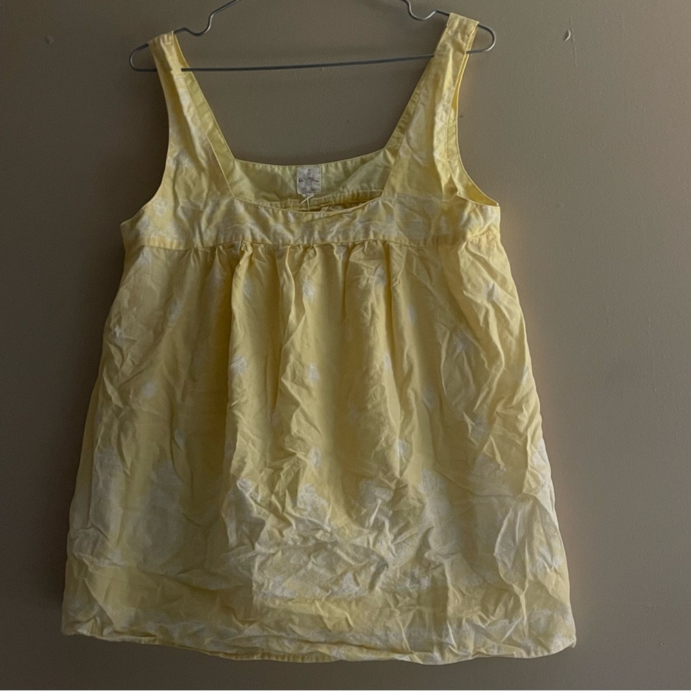 Vintage Yellow Baby Doll Top